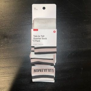 LULULEMON SOCKS (2 pack) NWT !!